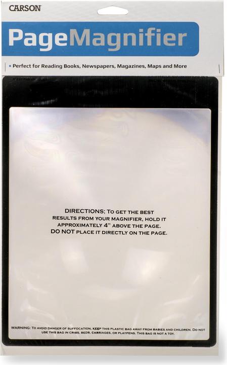 Productafbeelding Carson Optical MagniSheet vergrootglas