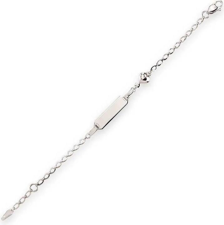Immagine prodotto JGZ Bracciale ID cuore con incisione (14 cm, Oro giallo 9 carati 375)