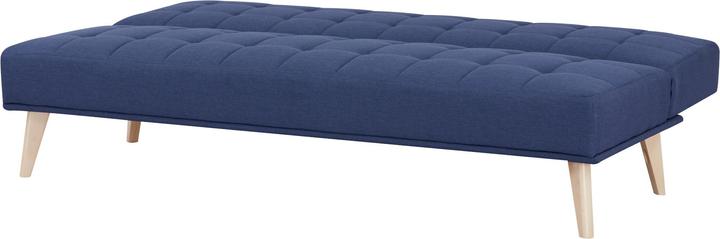 Produktbild En.Casa Schlafsofa Pukkila 180x86x81 cm Textil Dunkelblau (3-Sitzer)