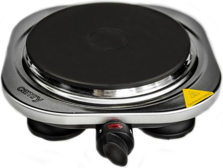 Actual product image Camry CR 6511 Black, Stainless steel Countertop Ceramic 2 zone(s)