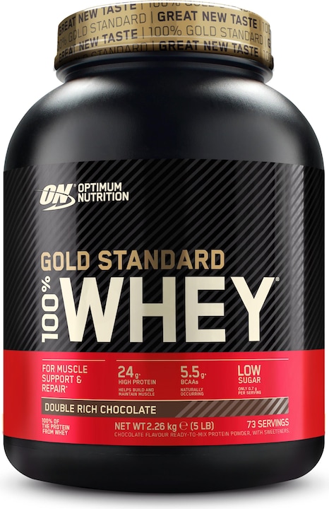 Optimum Nutrition 100% Whey Gold Standard (Double Rich Chocolate, 1 pcs, 2273 g)