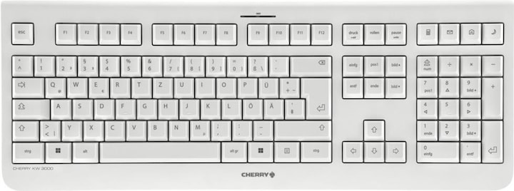 Produktbild CHERRY KW 3000 Kabellose Tastatur, weiss (DE, Kabellos)