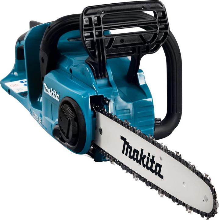 Produktbild Makita DUC 353 PG4 Akku Kettensäge 36V ( 2x18V ) Brushless 35 cm + 4x 6,0 Ah Akku + Doppelladegerät (Akku Kettensäge)