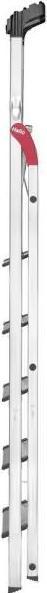 Actual product image Hailo L80 ComfortLine, aluminium safety stepladder, 6 steps (Stepladder, 116 cm)