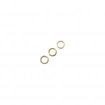 Actual product image Rayher Split ring, 7mm ø, gold, 10 pieces