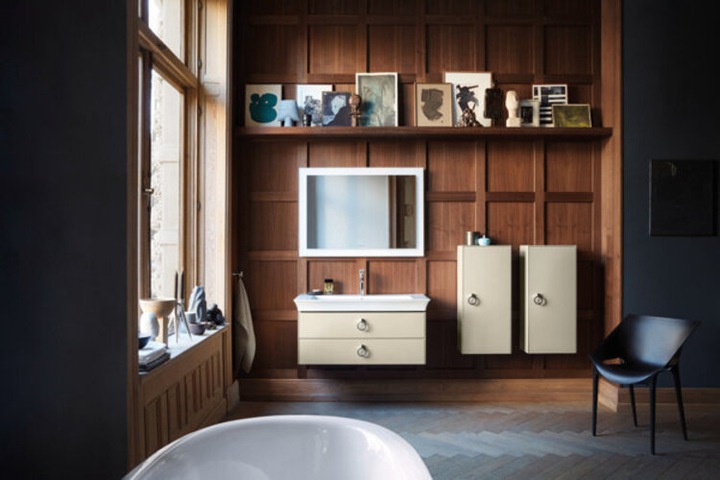 Produktbild Duravit White Tulip Halbhochschrank, Breite 400 x Tiefe 240mm, 1 Tür Anschlag rechts mit Griff, WT1