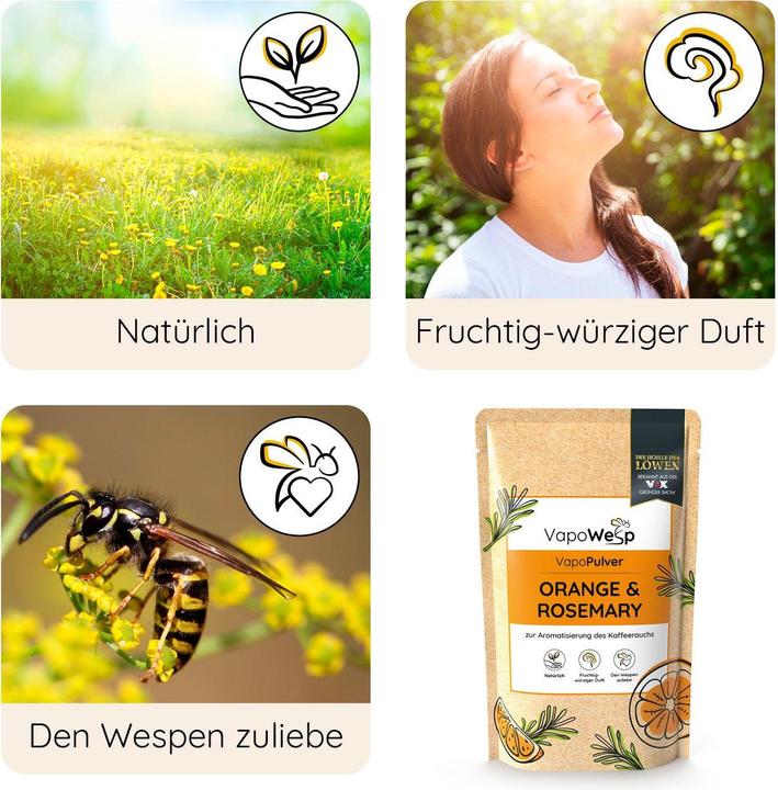 Produktbild Vapowesp Ersatzkräuter Orange & Rosmarin
