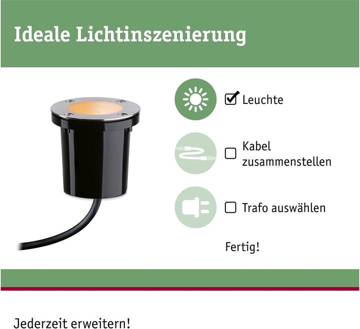 Immagine prodotto Paulmann Outdoor Plug & Shine Bodeneinbauleuchte (250 lm, IP65)