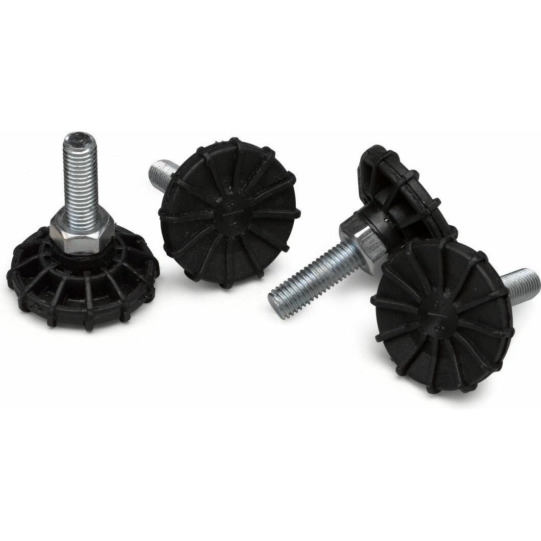 equip Piedi per armadi server 4pz, Accessori per armadio rack, Argento, Nero