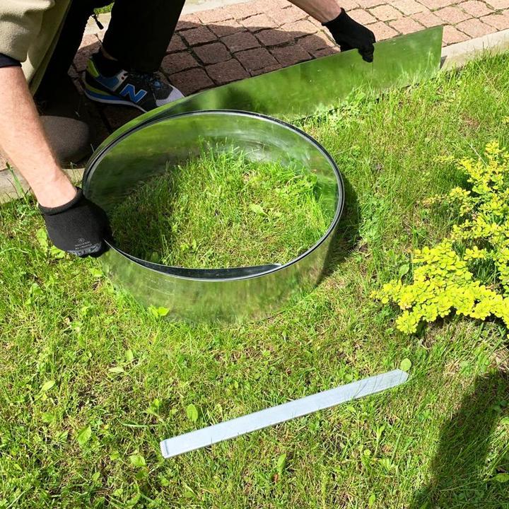 Produktbild Green Split Rasenkantenband Metall Alu/Zink 10 m 15 m 15 cm oder 20 cm oder 25 cm (1500 cm)