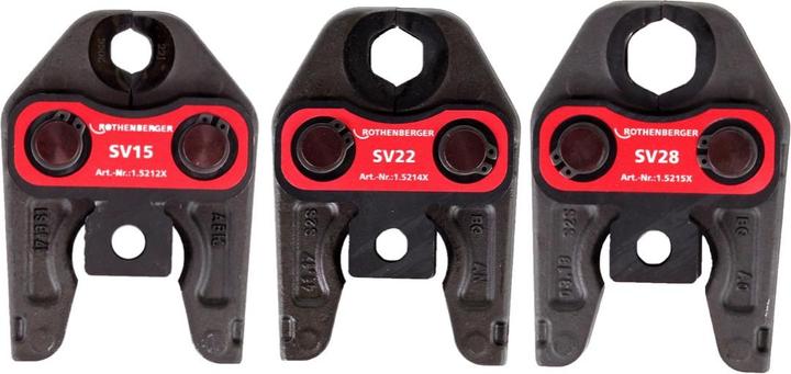 Produktbild Rothenberger ROMAX 4000 Pressbacken-Set SV15-22-28 mm, 1x 4 Ah