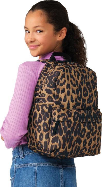 Actual product image Bagbase Leopard Print Mini Backpack