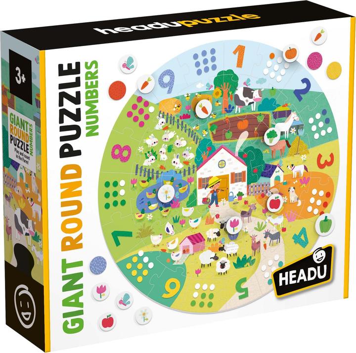 Image du produit Headup Games Puzzle géant à chiffres ronds