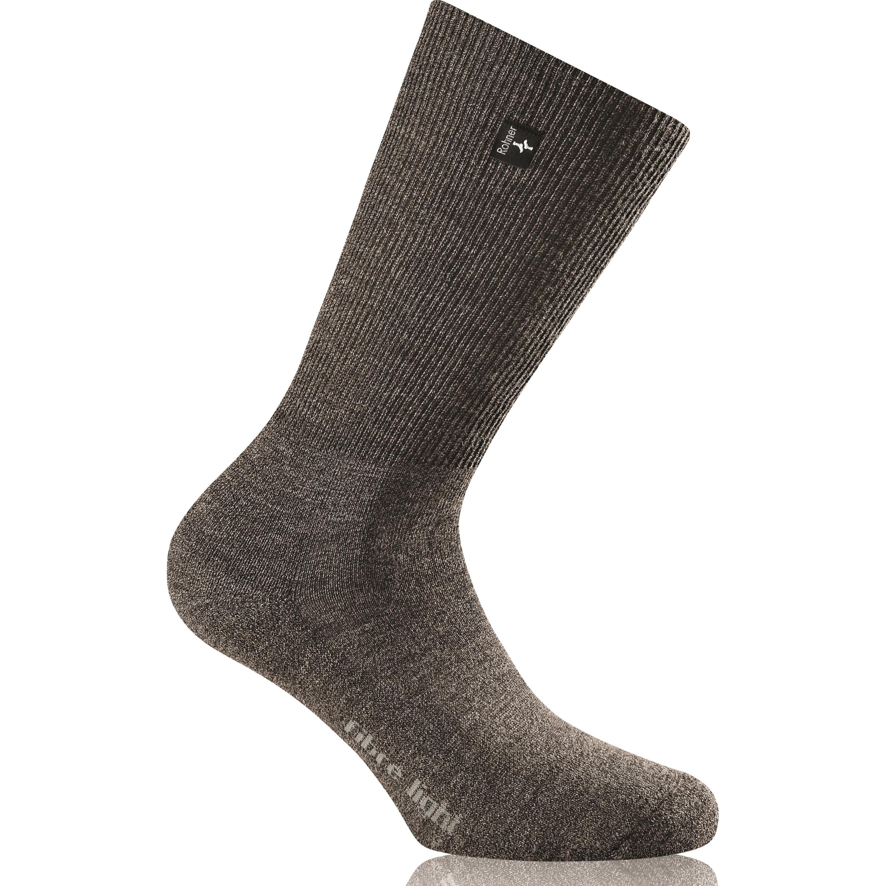 Rohner, Unisex, Sportsocken, Fibre Light supeR Socken (36 - 38), Braun