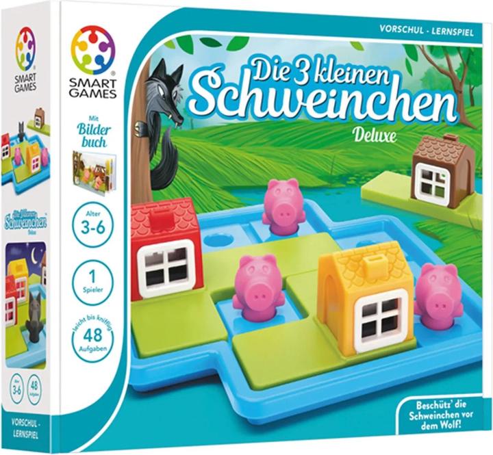 Produktbild Smart Games Die 3 kleinen Schweinchen (Deutsch, Italienisch, Niederländisch, Französisch, Dänisch, Norwegisch, Spanisch, Schwedisch, Portugiesisch, Finnisch)