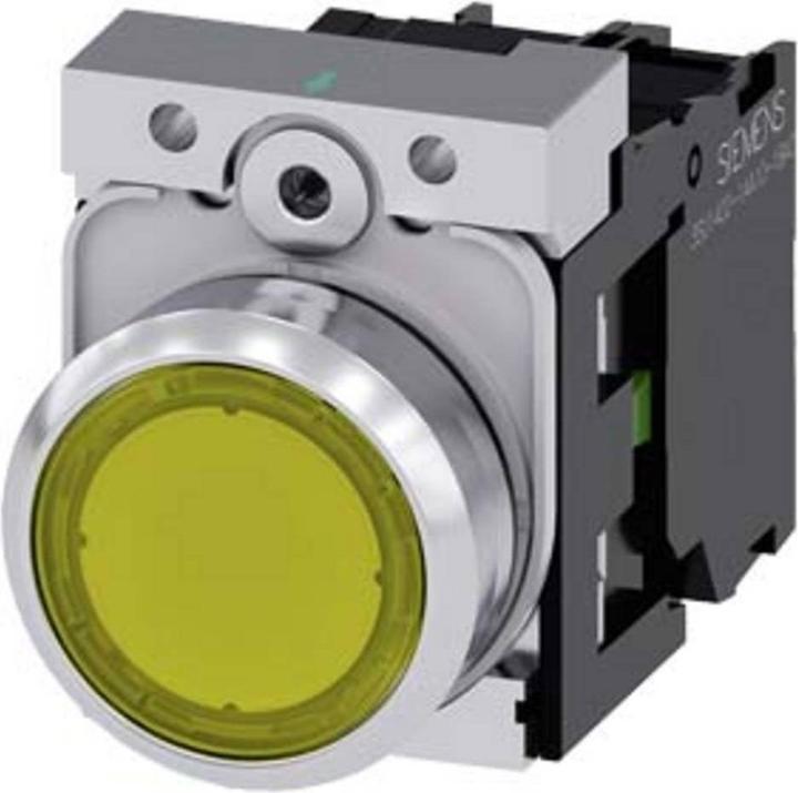 Produktbild Siemens Ill pushbutton 22mm yellow 1NO