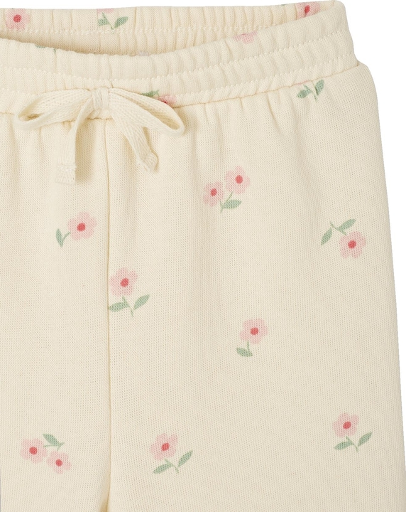Actual product image Vertbaudet Weite Baby Sweathose mit Blumen und Recycling-Polyester (98)