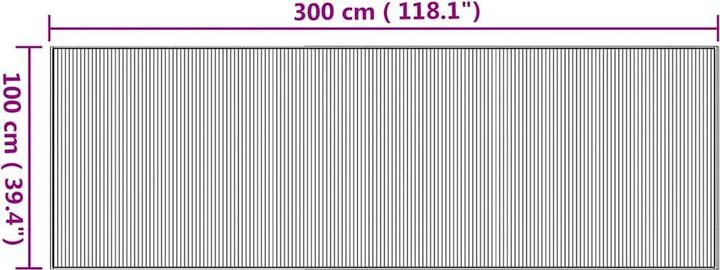 Produktbild vidaXL Teppich (100 x 300 cm)