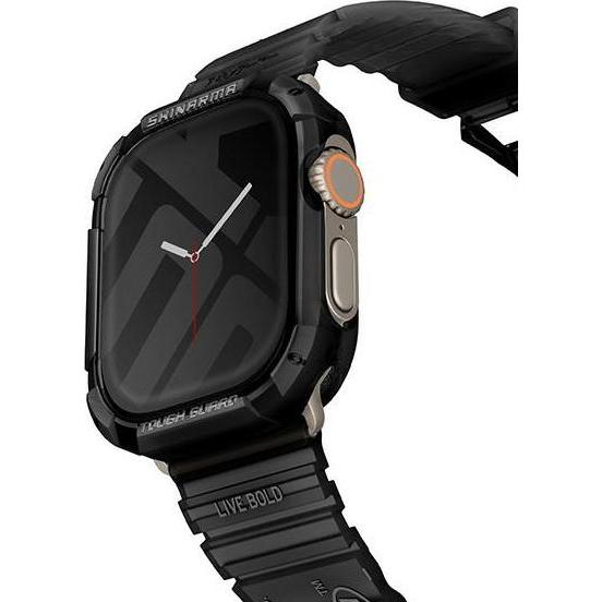 Skinarma case Kurono Apple Watch Ultra 49mm black, Accessori per smartwatch, Nero