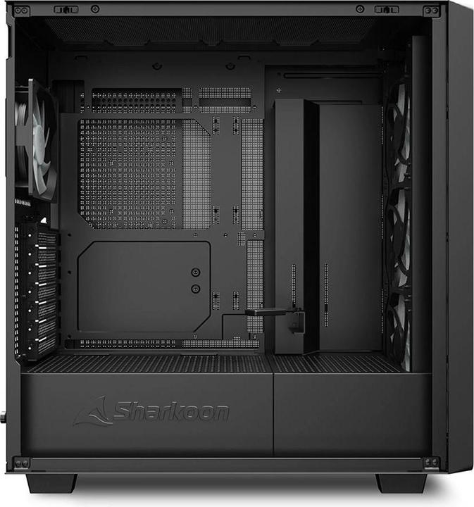 Actual product image Sharkoon Rebel C70G RGB ATX Black (ATX, mATX, Mini-ITX)