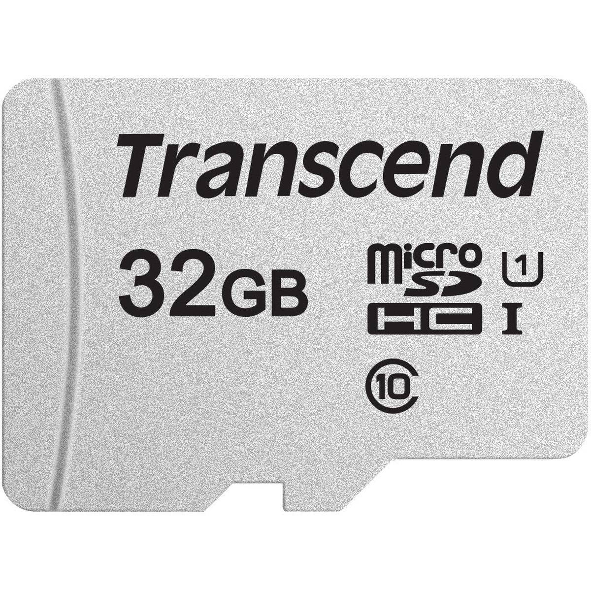 Transcend Argento Usd300s (32 Gb, Microsdhc, U1, Uhs-I), Scheda Di Memoria,