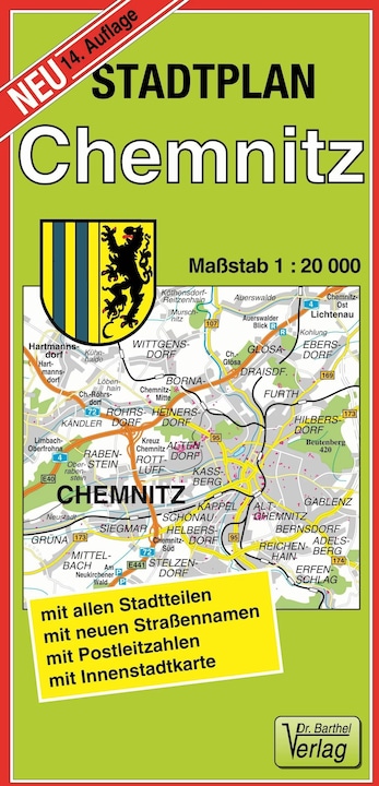 Produktbild Doktor Barthel Stadtplan Chemnitz (Deutsch)