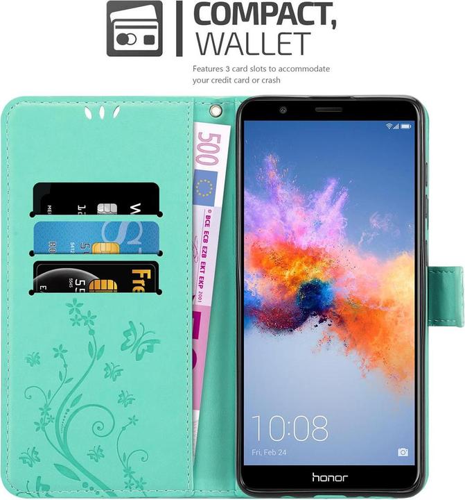 Actual product image Cadorabo Flower Book Cover (Honor 7X)