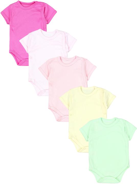 Apricot, Light green, light pink, Pink, Yellow