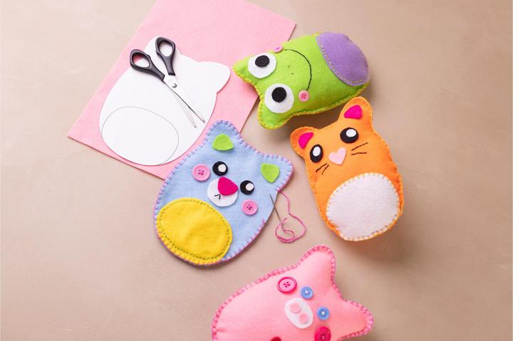 Actual product image Creativ Company Craft Set Starter Sewing Felt, Cord, Buttons