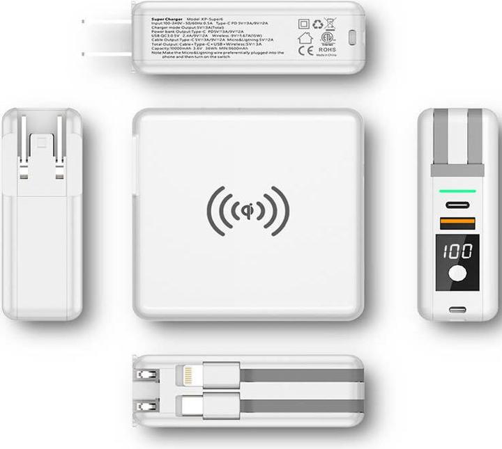 Image du produit Bea-Fon felixx Super Charger 2 - kit powerbank 10.000mAh (10000 mAh, 18 W, 37 Wh)
