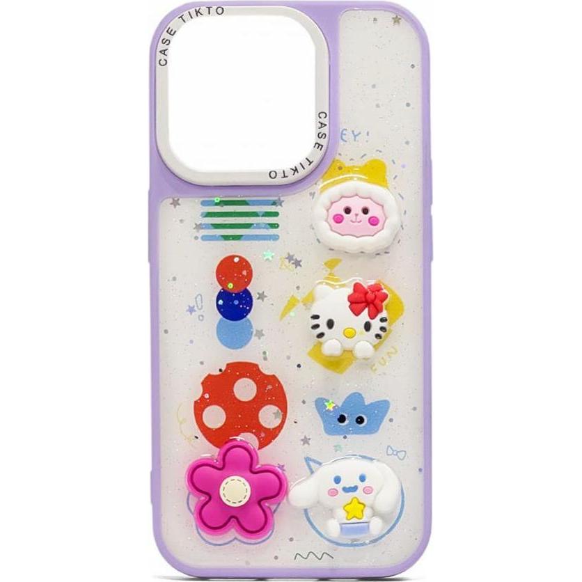 iLike iPhone 13 COPERTURA CARTOON EPOXY (Apple iPhone 13), Cover smartphone, Viola