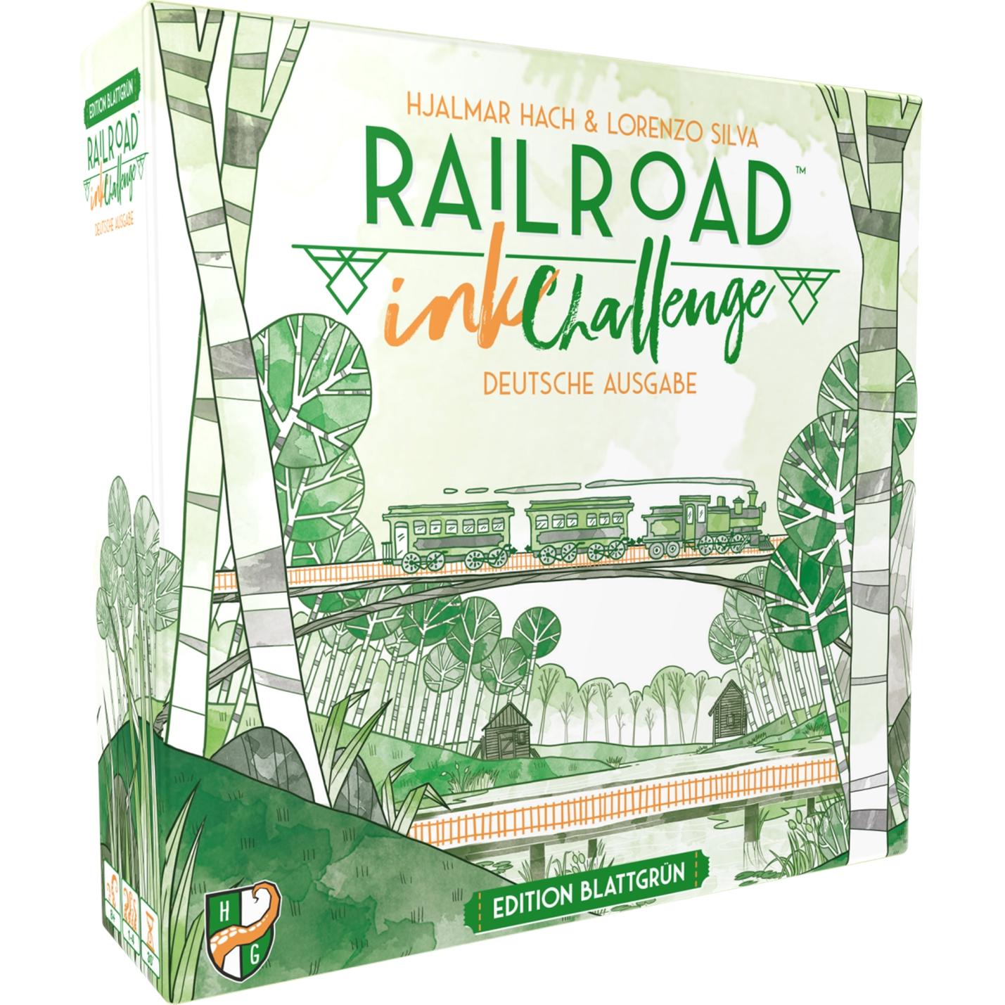 Horrible Guild HR024 - Railroad Ink: Edition Blattgrün, Würfelspiel, 1-4 Spieler, ab 8 Jahren (DE-Ausgabe) (Deutsch)