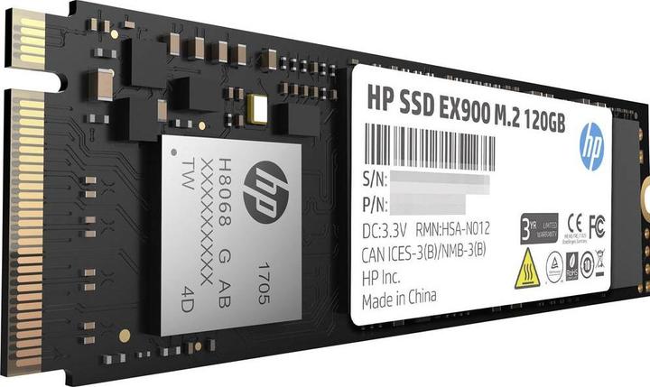 Actual product image HP EX900 (120 GB, M.2 2280)