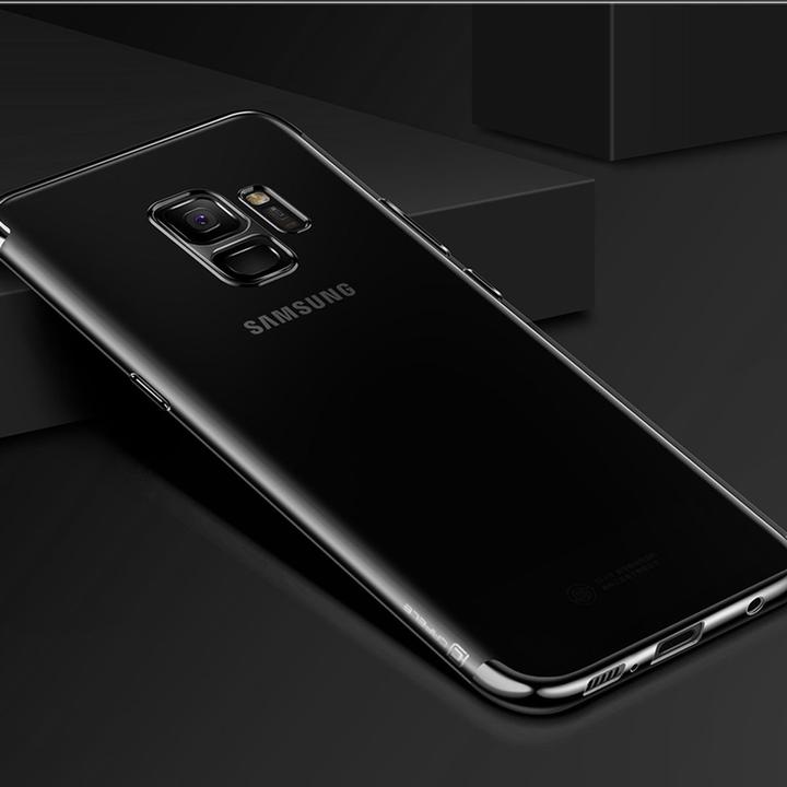 Produktbild König Design Handy Hülle Schutz Case für Samsung Galaxy S9 Durchsichtig Transparent Schwarz (Samsung Galaxy S9+)