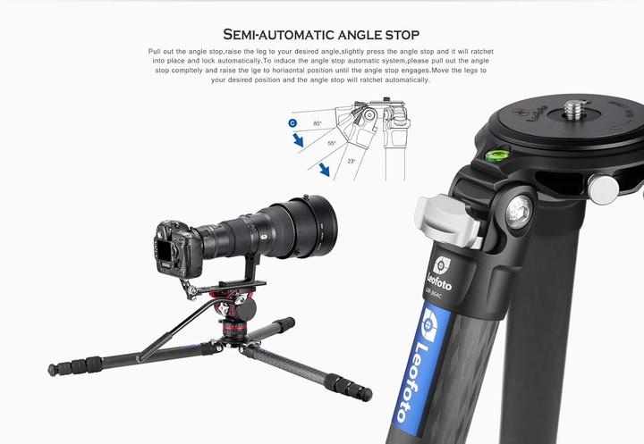 Actual product image Leofoto Summit LM-364C (Carbon, Metal)
