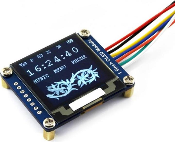 Produktbild WaveShare OLED Display 128x128 1.5inch weiss I2C SPI