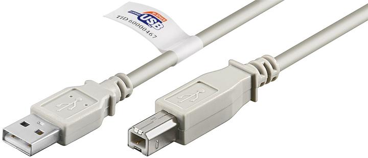 Produktbild Goobay USB 2.0 Hi-Speed Kabel mit USB Zertifikat, Grau, 3 m (3 m, USB 2.0)
