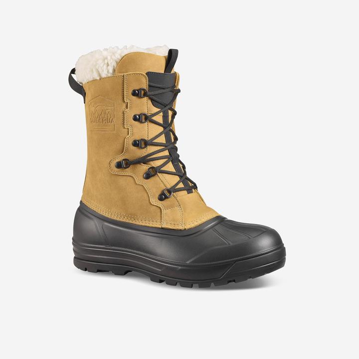Produktbild Quechua Schneestiefel Herren Leder mit Schnürung warm wasserdicht Winterwandern - SH900 (39)