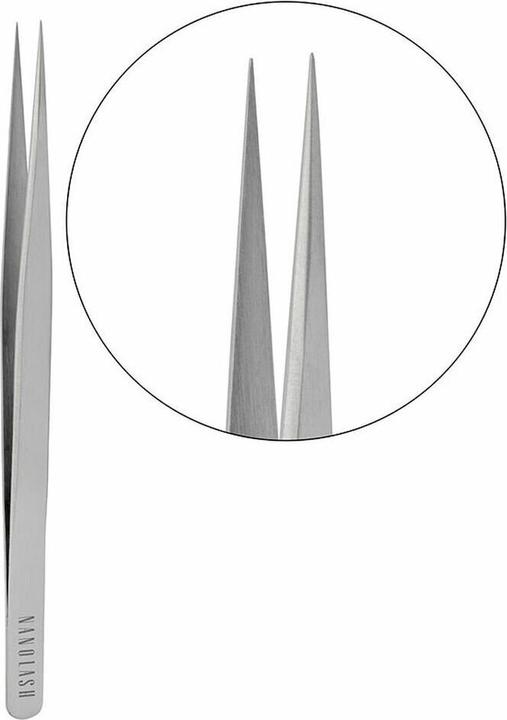 Actual product image Nanolash Eyelash Tweezers Pointed Professional Extension False (Artificial eyelashes)