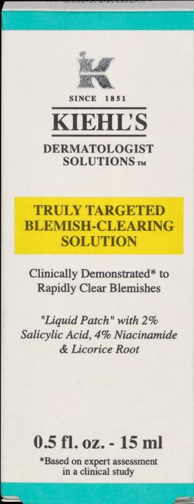 Energie-Label Kiehl's Acne Clearing Solution 15 ml (Reinigungstücher, 15 ml)
