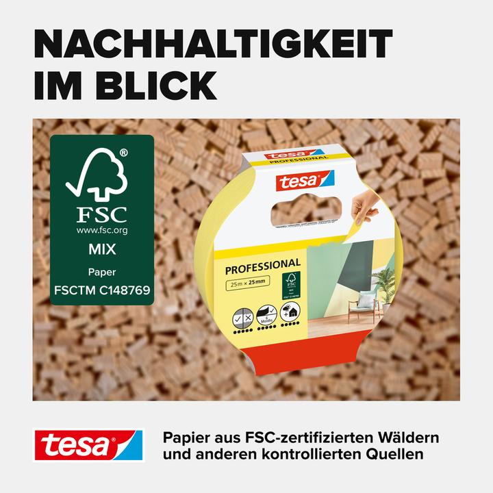Image du produit tesa Professional painter's band (25 mm)