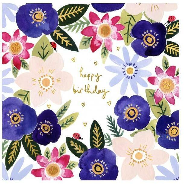 Actual product image Cart Birthday greeting card 15 x 15 cm (1 pcs.)