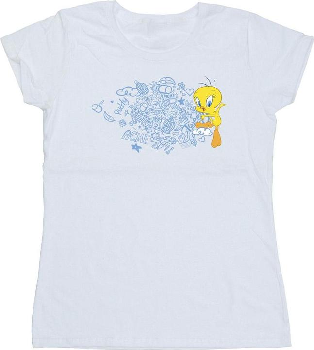 Immagine prodotto Looney Tunes ACME Doodles Tweety Maglietta Donna (XXL)