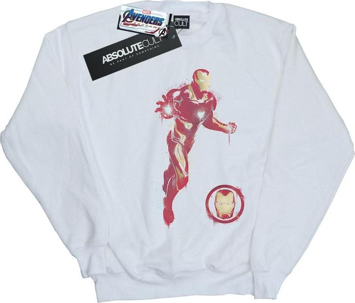 Actual product image Boys Avengers Endgame Painted Iron Man Sweatshirt (152, 158)