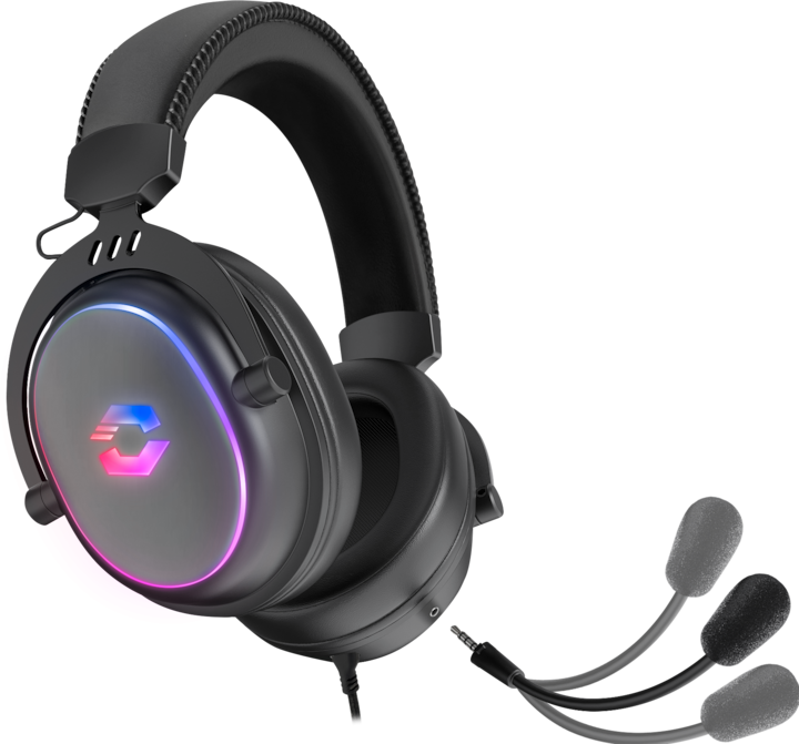 Produktbild Speedlink CONUX RGB Stereo Gaming Headset - for PC/PS5/PS4/Xbox Series X/S/Switch/OLED/Lite, black (Kabelgebunden)