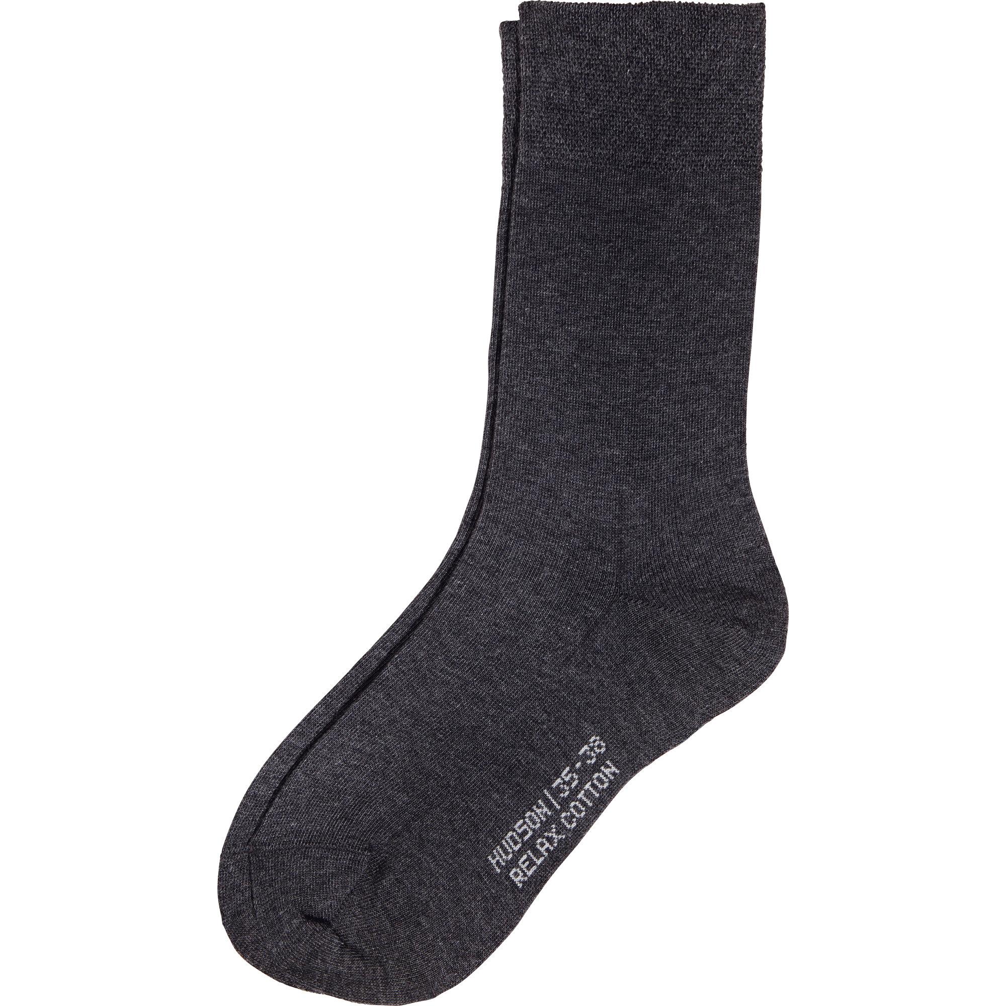 Hudson, Damen, Socken, Relax Cotton, Grau, (Einzelpack, 35 - 38)