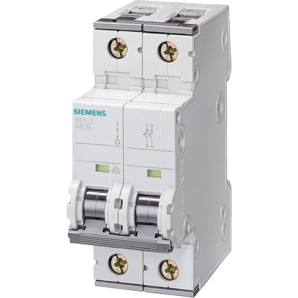 Siemens, Interruttore Differenziale, Siemensn 5SY4213-7 Interruttore Miniaturizzato 400V 10Ka, 2 Poli 5SY42137