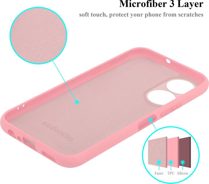 Actual product image Cadorabo TPU Liquid Silicone Case Cover for Honor X7 (Honor X7)