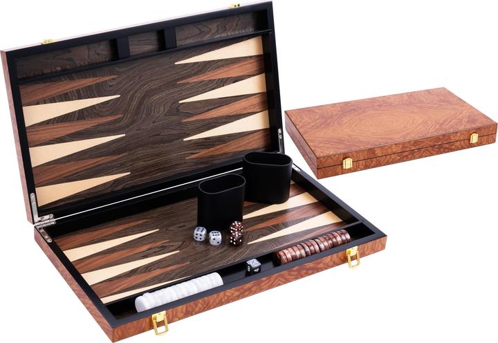Engelhart Luxus-Backgammon-Set Rosenholz (2 Spieler)