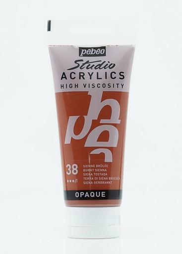 Actual product image Pebeo Studio Acrylics Fine Acrylic (Siena burnt, 100 ml)